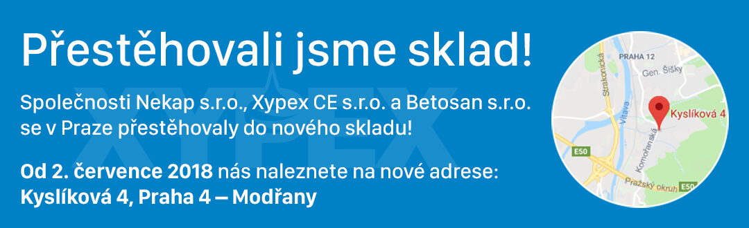 Informace o přestěhování skladu Informace o přestěhování skladu